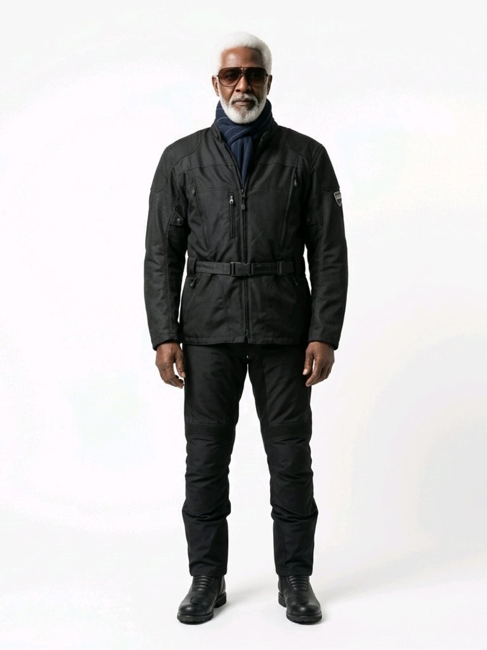 Harley-Davidson Black Men's Performance Textile Motorcycle Jacket with Belt